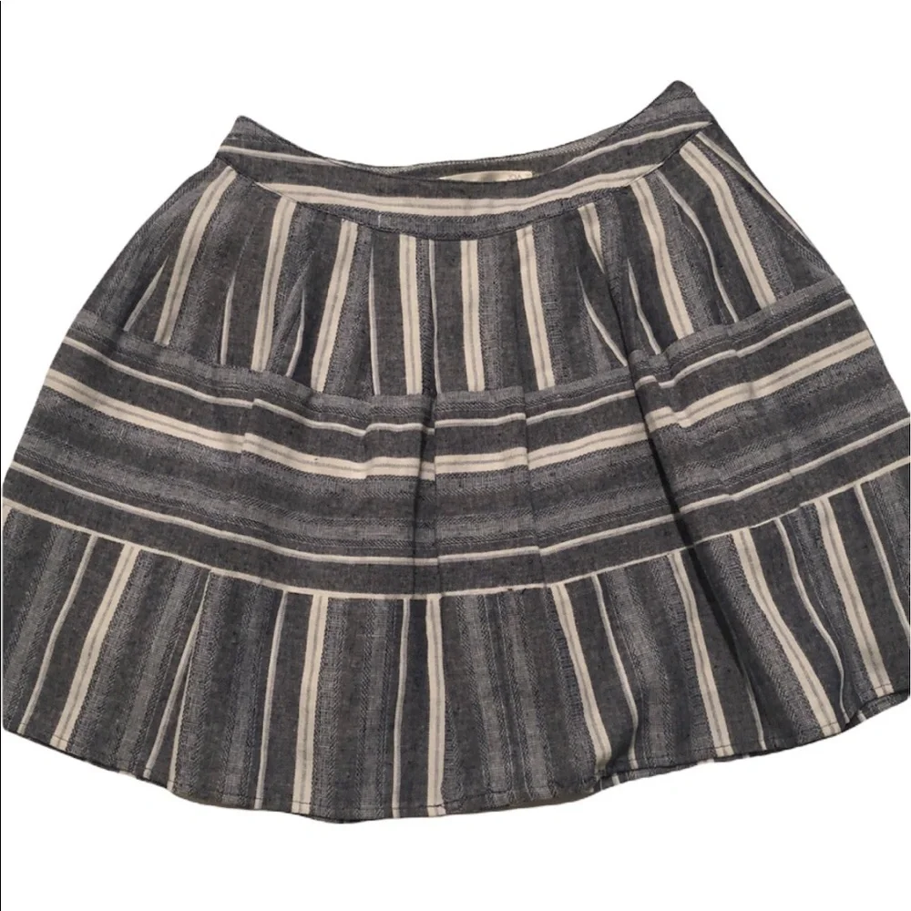 J.O.A skirt Mini blue striped mini cottagecore chic summer - Picture 2 of 7